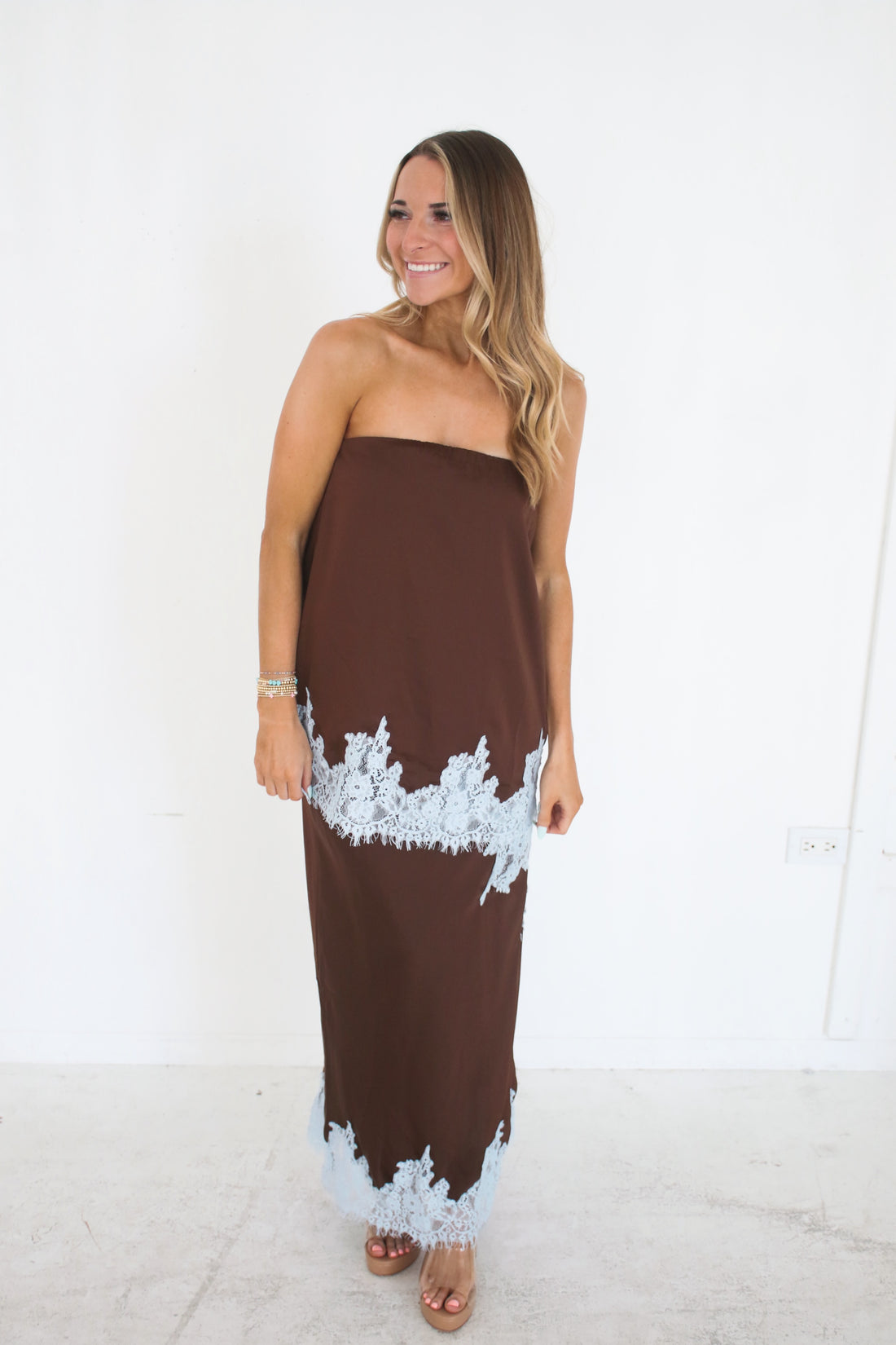 Brown Lace Set