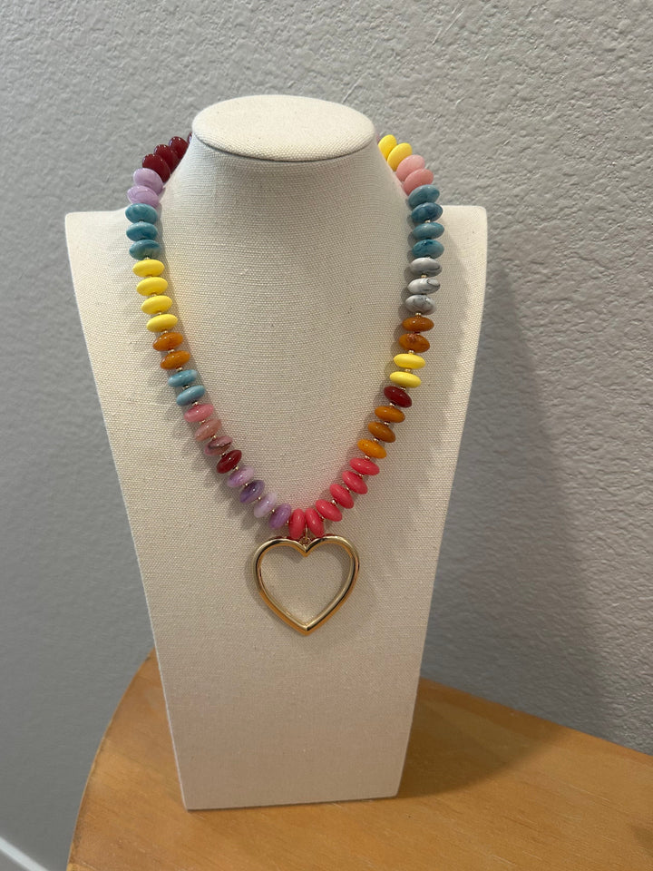 Chunky Beaded Heart