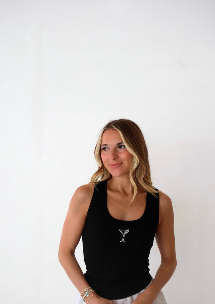 Embroidery Martini Tank