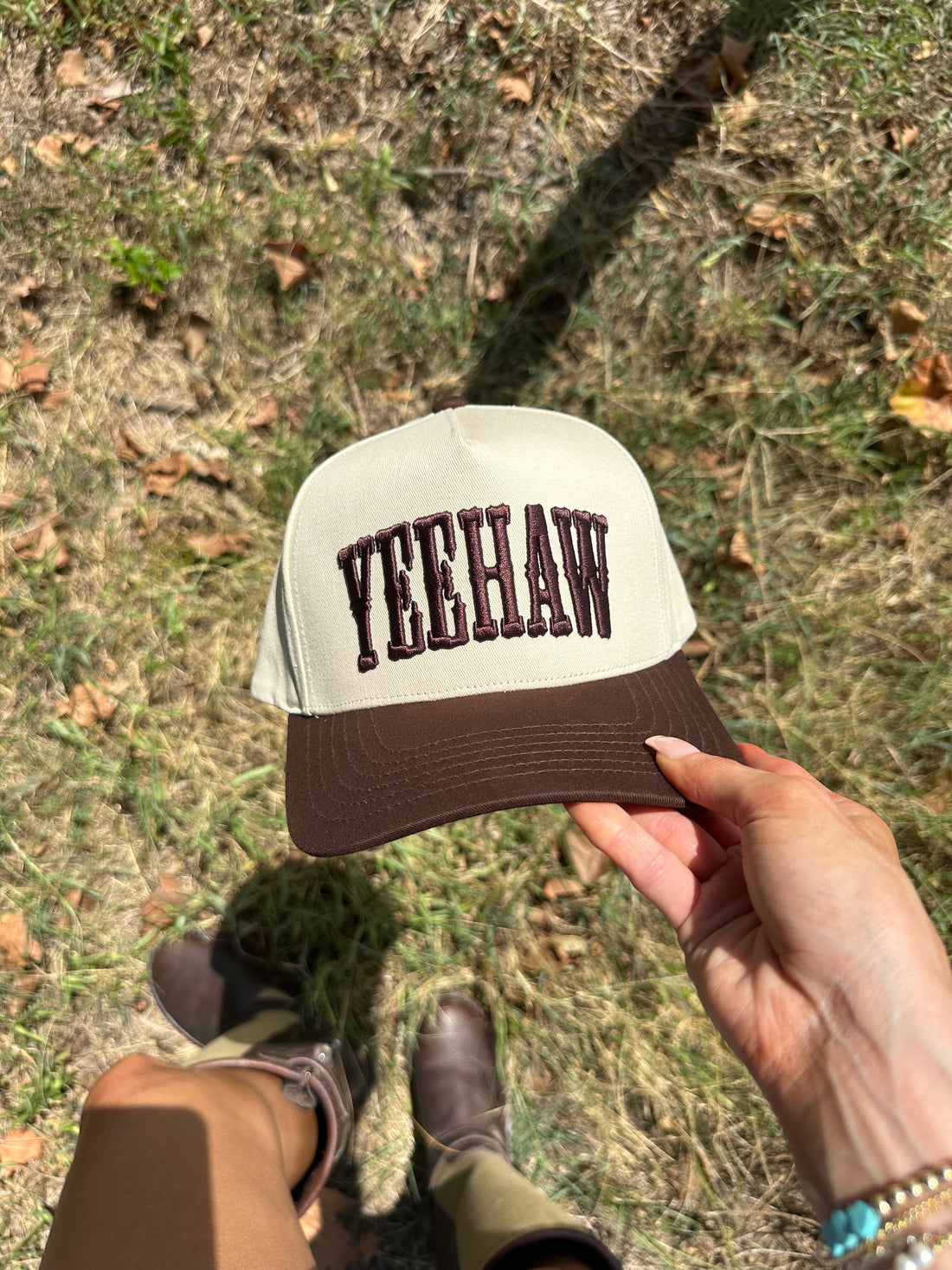 Yeehaw Brown Trucker Hat