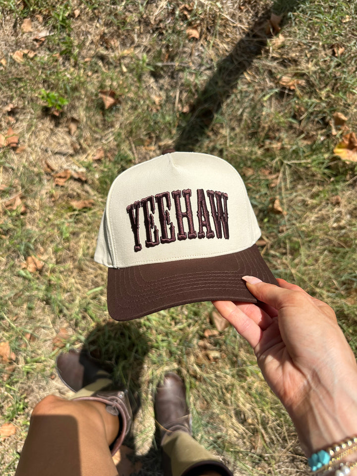 Yeehaw Brown Trucker Hat